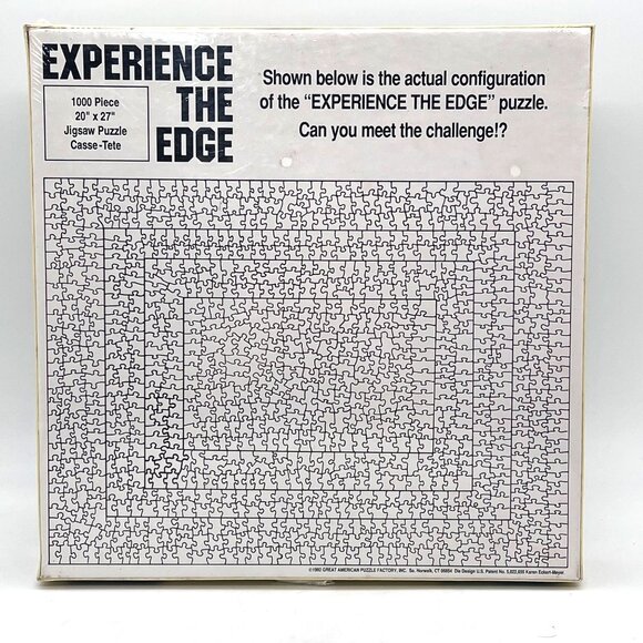 Experience The Edge 1000 Piece Jigsaw Puzzle 20"X27" Patchwork By Barbara Henba - Picture 2 of 12